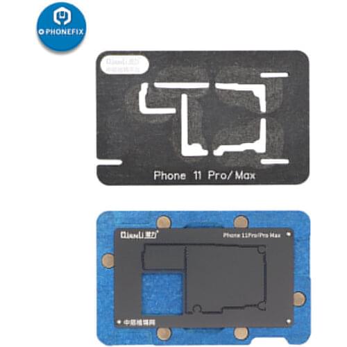 QianLi Middle Frame Reballing Platform Tin Planting Table for iPhone X XS MAX 11 Pro MAX Logic Board Repair Soldering Fixture