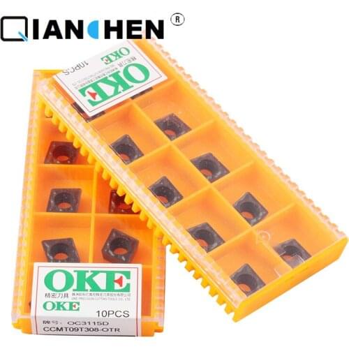 Original quality OKE 10pcs/lot high precision high performance high strength CNC CCMT09T308-OTR OC3115D industry carbide inserts