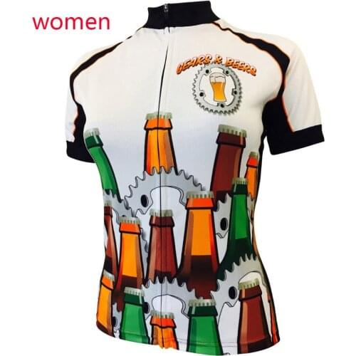 Cycling jersey women beer short sleeve bike jersey summer maillot ciclismo cycling tops bicycle clothing