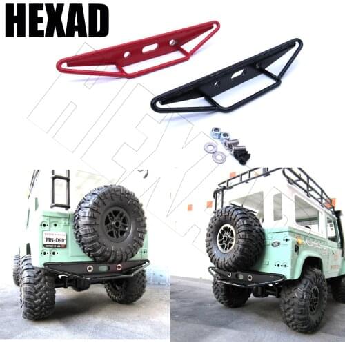 For MN D90 D99 D99S MN90 MS 1/12 RC Car Upgrade Spare Parts Metal Rear Bumper ,Black/Red
