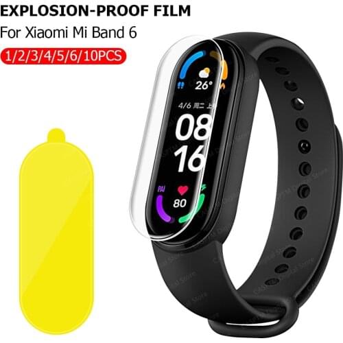 3/5/10Pcs Screen Protector for Xiaomi Mi Band 6 5 4 3 Film Protective Cover for Xiaomi MIband6 band 5 4 Samrtwatch mi band6 Film