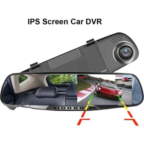 3.5 Inch Car DVR Mirror Car Dvr Camera 1080P Rear View Mirror Digital Video Recorder Dual Lens Auto Dash Cam