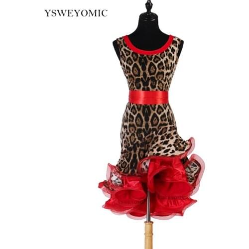 Women Latin Dance Costume Dress Adult Female Sensation Jitterba Dance Dress New Style Latin Samba Dance Dress