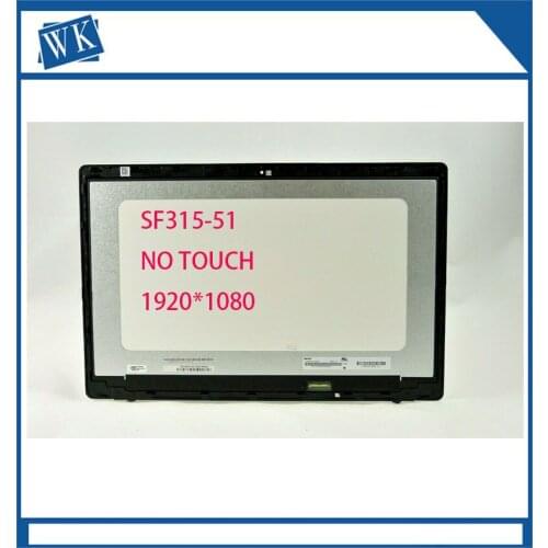 15.6'' LCD screen Digitizer Display Assembly for Acer SF315 SF315-51G laptop 1920*1080 With glass cover no touch