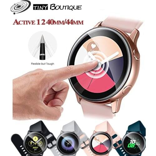 2pcs TPU Soft Protective Film Guard For Samsung Galaxy Watch Active 1 2 40mm/44mm Active2 SmartWatch Screen Protector Full Cover