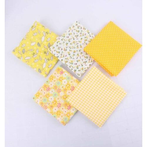 5pcs DIY Hand Stitched Childrens Cotton Printed Small Floral Handkerchief Childrens Handkerchief