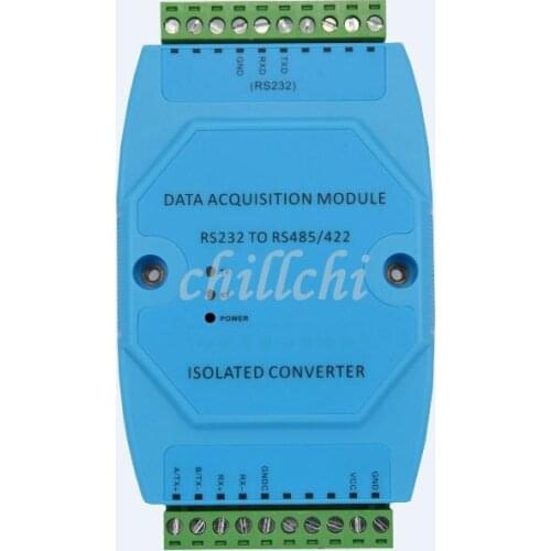 Active photoelectric isolation converter RS232 485 with baud rate adaptive status indicator
