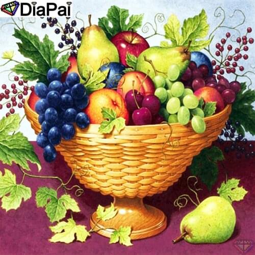DiaPai 5D DIY Diamond Painting 100% Full Square/Round Drill "Fruit basket" Diamond Embroidery Cross Stitch 3D Decor A22581