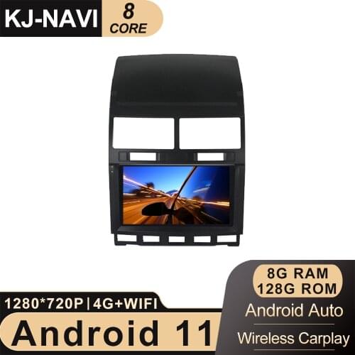 Car Player 6+128GB DSP Android 11 For VW Touareg 2003-2010 CARPLAY Radio Stereo WiFi BT Navigation Multimedia WIFI GPS NO DVD