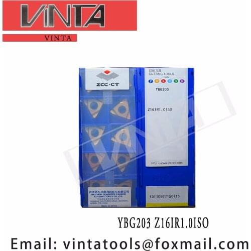 Free shipping high quality 10pcs/lots YBG203 Z16IR1.0ISO cnc carbide threading inserts