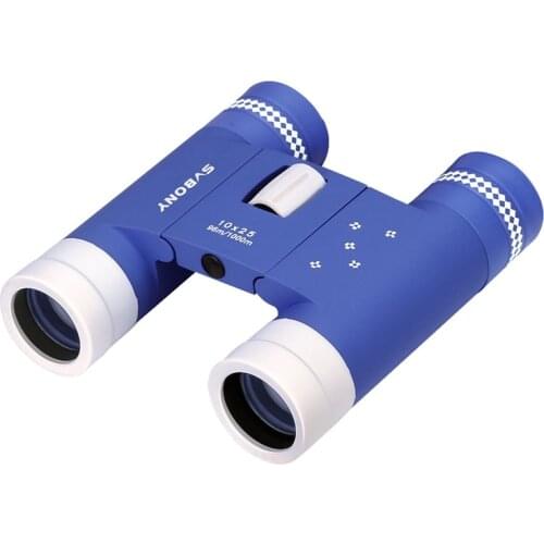 HOT Svbony Compact 10X25 Binoculars Folding BK7 Roof Prism Telescope Adult Children for Sports Events SV204 Outdoor Indoor