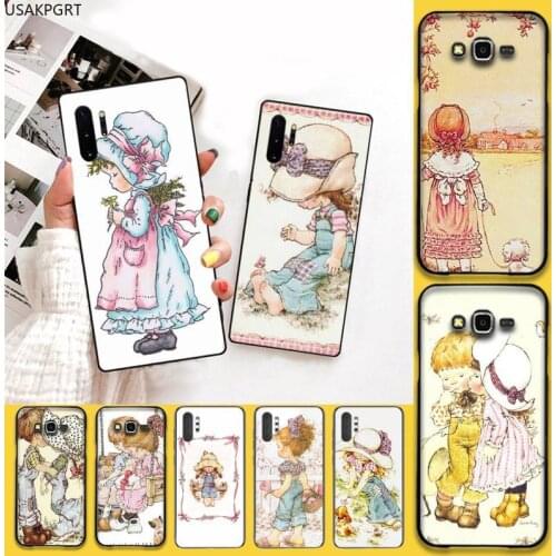 Cute Sarah Kay Phone Case For Samsung Galaxy Note20 ultra 7 8 9 10 Plus lite J7 J8 Plus 2018 Prime
