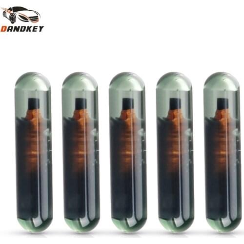 Dandkey 5/10Pcs High good Quality Blanks Auto Chips Transponder Car Key ID13 Glass Chip For Honda ID13 Key Chip Car Key Carbon