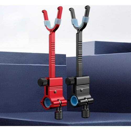 Fishing Rod Bracket Anti-dragging Device Aluminum Alloy Fishing Rod Rack Large Object Anti-skid Detachable Pole Locker for Carp