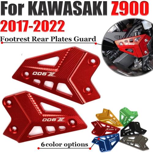 For KAWASAKI Z900 Z 900 2017-2021 2020 Motorcycle FootPeg Footrest Rear Set Heel Plate Guard Protector Foot Pedal Accessories