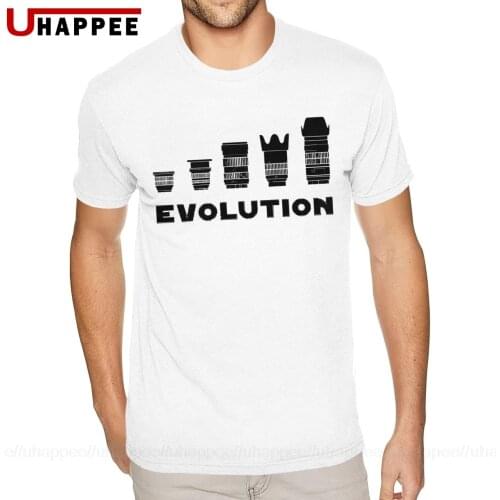 Evolution Photography T-Shirts Couple Grunge Hip Hop Tees Shirts Mens Short Sleeves Cheap Brand Merch