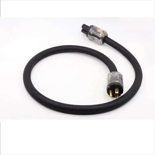 Hi-End 0.5M~3M HiFi US version audio hifi power cable Cord USA IEC Plug