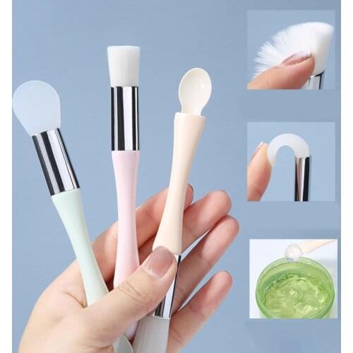Makeup Brush Powder Brush Makeup Tool Makeup Brush High Toughness Convenient Nylon Double-ended Facial Masque Brush for Gifts