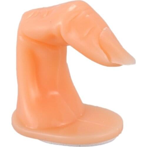 False finger mannequin for training Acrylic Gel Fiberglass Nail Art-Orange