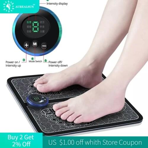 Tens fisioterapia foot massager mat massageador pes muscular Electric EMS Health Care relaxation terapia fisica massage salud