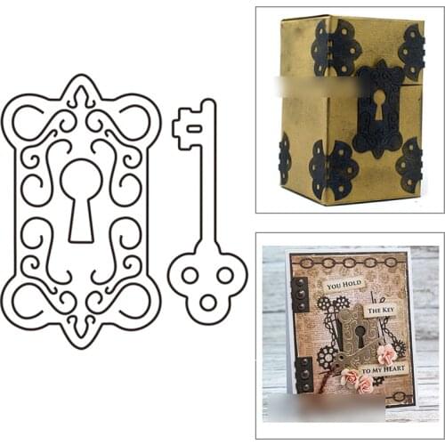 2021 New Lock and Key Decoration Metal Cutting Dies For DIY Craft Making Greeting Card and Album Paper Scrapbooking No Stamp Set