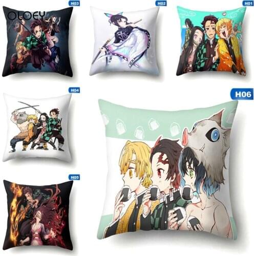 Cute Beautiful Cartoon Beauty Girl Polyester Cushion Cover Home Bedroom Hotel Car Decoration Cushion Cover Soft and Comfortable