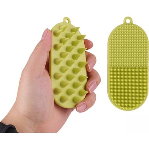 Multifunction Pet Washer Dog Cat Massage Silicone Brush Comb Cleaner Puppy Wash Tools Soft Gentle Bristles Clearing Brush Tools