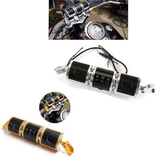 Motorcycle 12V Handlebar Bluetooth Audio Sound System MP3 FM Radio Stereo Speaker