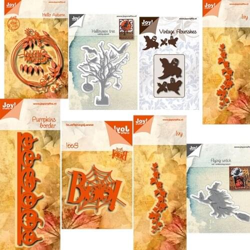 MT Craft metal cutting dies cut die mold Halloween leaf tree pumpkin Scrapbook paper craft knife mould blade punch stencils dies