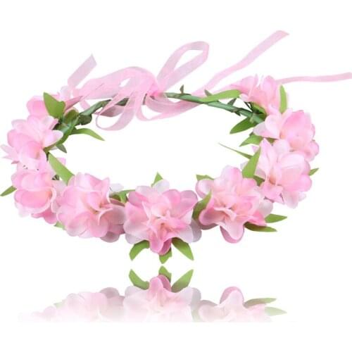 6 Colors Of adult Children Irregular Artificial Rose Flower Headband Flower Girl Wedding Party Festive Garland Headdress