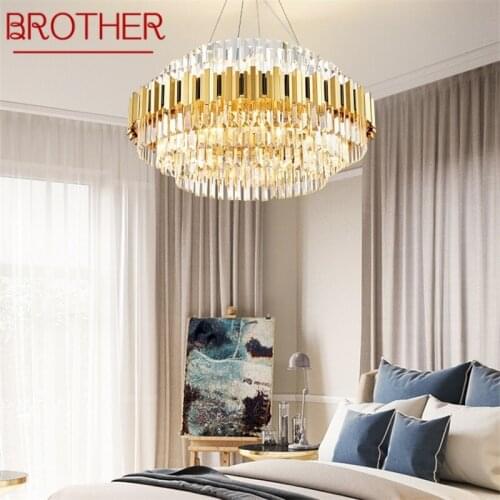 BROTHER Modern LED Chandelier Lighting Luxury Home Decorative Fixtures For Living Room Dining Room Villa Duplex