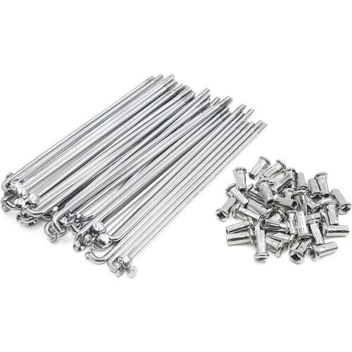Uxcell 36pcs 72pcs 4mm Thread Diameter 150mm-170mm Length Motorcycle Wheel Spokes With Nipples