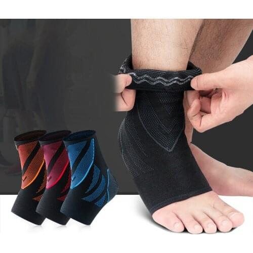 Professional Nylon Ankle Supports Breathable Elastic Fitness Weightlifting Tennis Sprain Prevention Ankle Protection