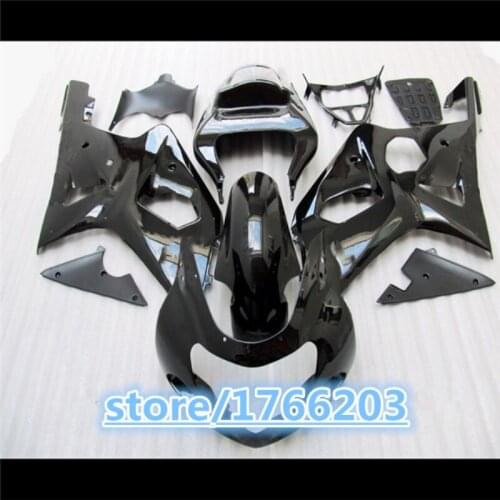 100% new For A GSXR 1000 2000 2001 2002 ABS Fairing Kits GSXR1000 K1 K2 00 01 02 full Black