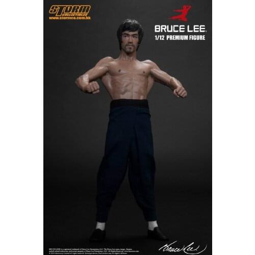 15cm Bruce Lee PVC Action Figure Statue Collection Model Toys with 2 Head