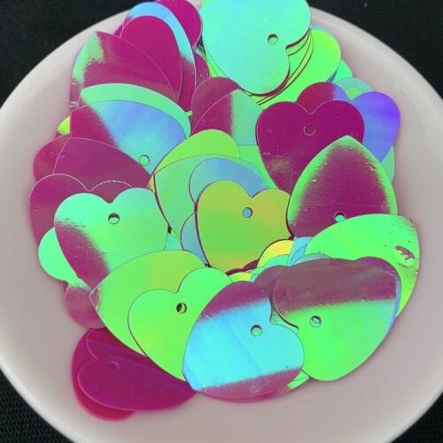 20g/Pack Heart-Shaped Sequins DIY Slime Gettering Sequined Slices For Dress Ear Ring Clothes Decor DIY Making Accessories