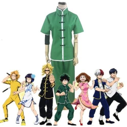 2019 Anime Boku no Hero Academia Midoriya Izuku Cosplay Costume My Hero Academia Cosplay Chinoiserie Uniform Halloween Costumes