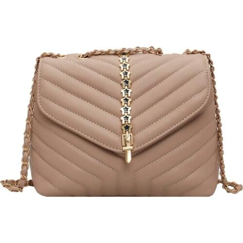 2020 Fashion Romance Women Shoulder Bag Pleated Messenger bag PU Leather Simple Crossbody Bags Handbags Casual Small Flap Bag