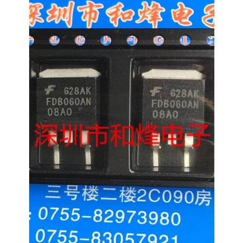 5 Pieces) FDB060AN08A0 TO-263 75V 80A / 11N65M5 STB11N65M5 710V 9A / HUF75639S 75639S / G20N60C3 HGT1S20N60C3S 45A 600V TO-263