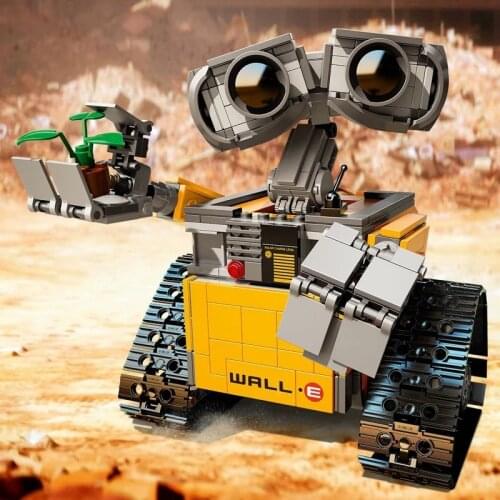 687Pcs Disney WALL E The Robot High-tech DIY Building Blocks Idea electic Figures Model Compatible Educational Toys For Children