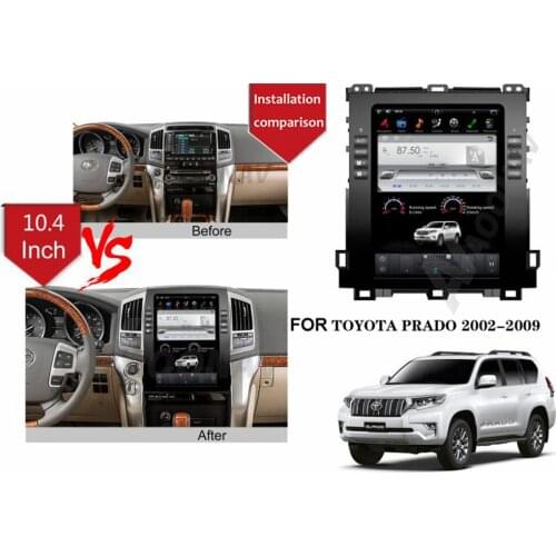 2din android car radio multimedia player FOR-Toyota Land Cruiser Prado 2002-2009 car GPS navigation autoradio DVD player