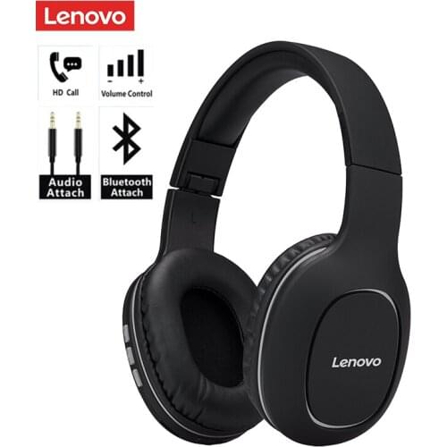 Lenovo HD300 Wireless Headphones Bluetooth-compatible 5.0 Headset Subwoofer Sports Running Headset Unisex Noise Reduction Video