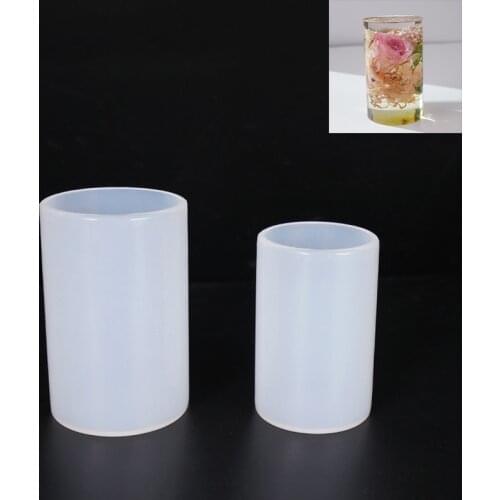 Cylinder Silicone Mold for Candle Wax Handmade Mold Succulents Small Craft Flower Planter Candle Making Molds Jas
