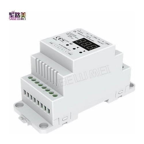 DL DC5V-24V DMX512 to 4CH 0-10V Decoder 0-10V LED Dimmer DMX 512 Signal to 0-10V Signal RGB/RGBW controller 4 Channel Dimmer
