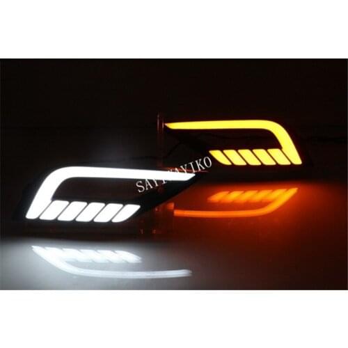 For Volkswagen Ling Du Daytime Running Lamp 2015 Lamando Modified Daytime Running Lamp Front Fog Lamp LED Mustang Daytime