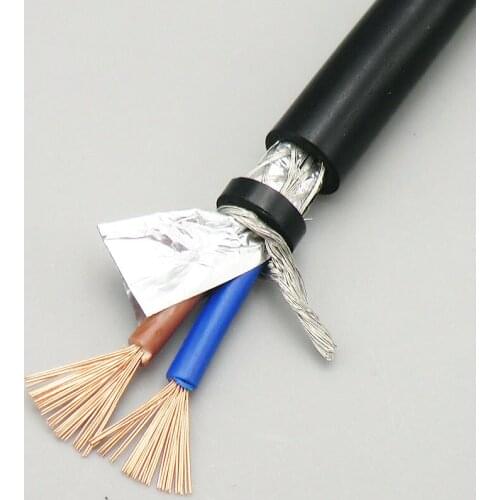 Shielded Wire Sheath Cable 2, 3, 4 Core 1.5mm² with Pure Oxygen Free Copper Double Shield Signal Control Wire RVVP