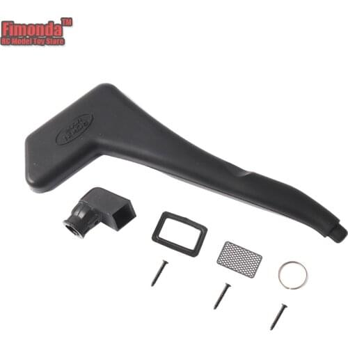 Fimonda for RC car 1/10 SCX10 D90 Traxxas trx4 Wrangler intake manifold snorkel rubber intake simulation climbing vehicle parts