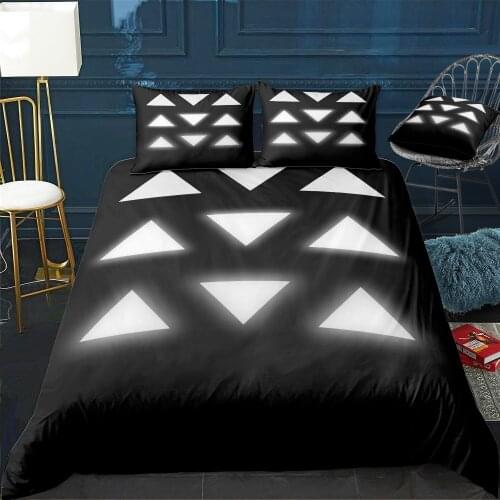 Geometric shapes Bedding Set For Bedroom Soft Bedspreads For Double Bed Home Duvet Cover Quality Quilt Cover+Pillowcasex2