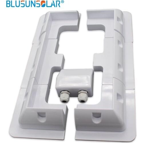 1sets/Lot White color ABS Solar Panel Mounting Bracket Kits Cable Entry Gand Ideal 7pcs/set for Caravan Motorhome RV