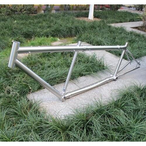 New designed titanium tandem MTB bike frame with couples, durable and light titanium tandem bicycle frame